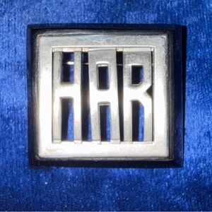 Silver HAR Logo Brooch